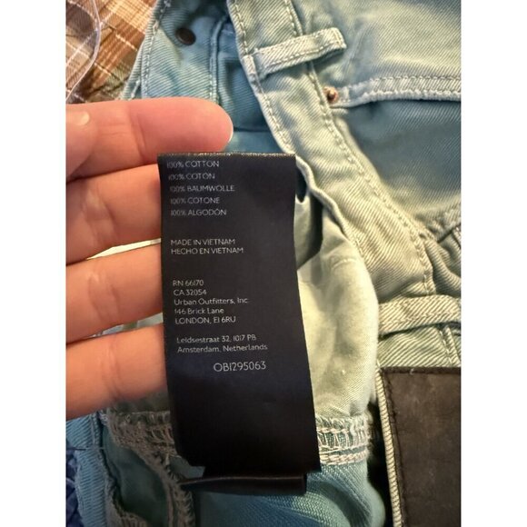 BDG Cutoff Carpenter Short Urban Outfitters Size 31 Green - Picture 2 of 8